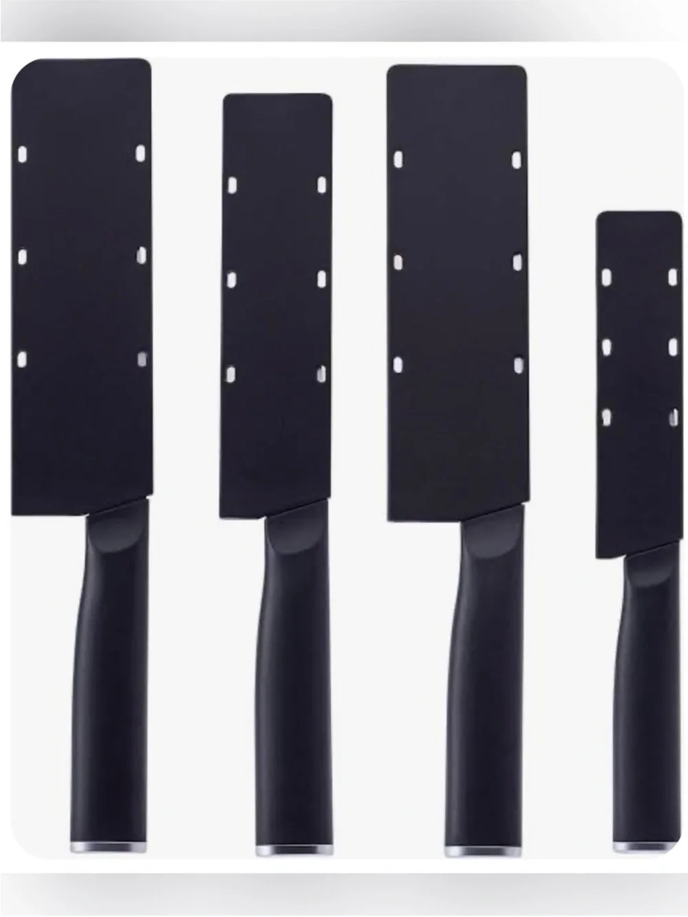 KitchenAid 4 Piece Chef Knife Set with Blade Covers~NEW!